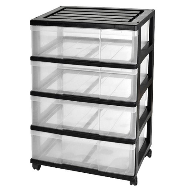 ��14�� ���顼�ܥå��� ���������� ��Ǽ������ �ץ饹���å� �����Ф� �磻�ɥ������� 4�� ����ե� ������� �֥�å������ꥢ ��60 ����40 �⤵85cm ���㥹�����դ� ������