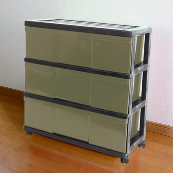 �ڴ����ʡ� ��10�� �磻�ɥ������� ��Ǽ�ܥå��� ��Ǽ������ �ץ饹���å� �����Ф� 3�� ��60 ����40 �⤵66cm ����ե� ������� �֥�å��������� ���㥹�����դ� ������