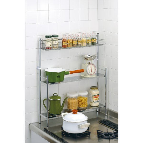 スパイスラック 調味料ラック 薄型 スリム コンロサイドラック