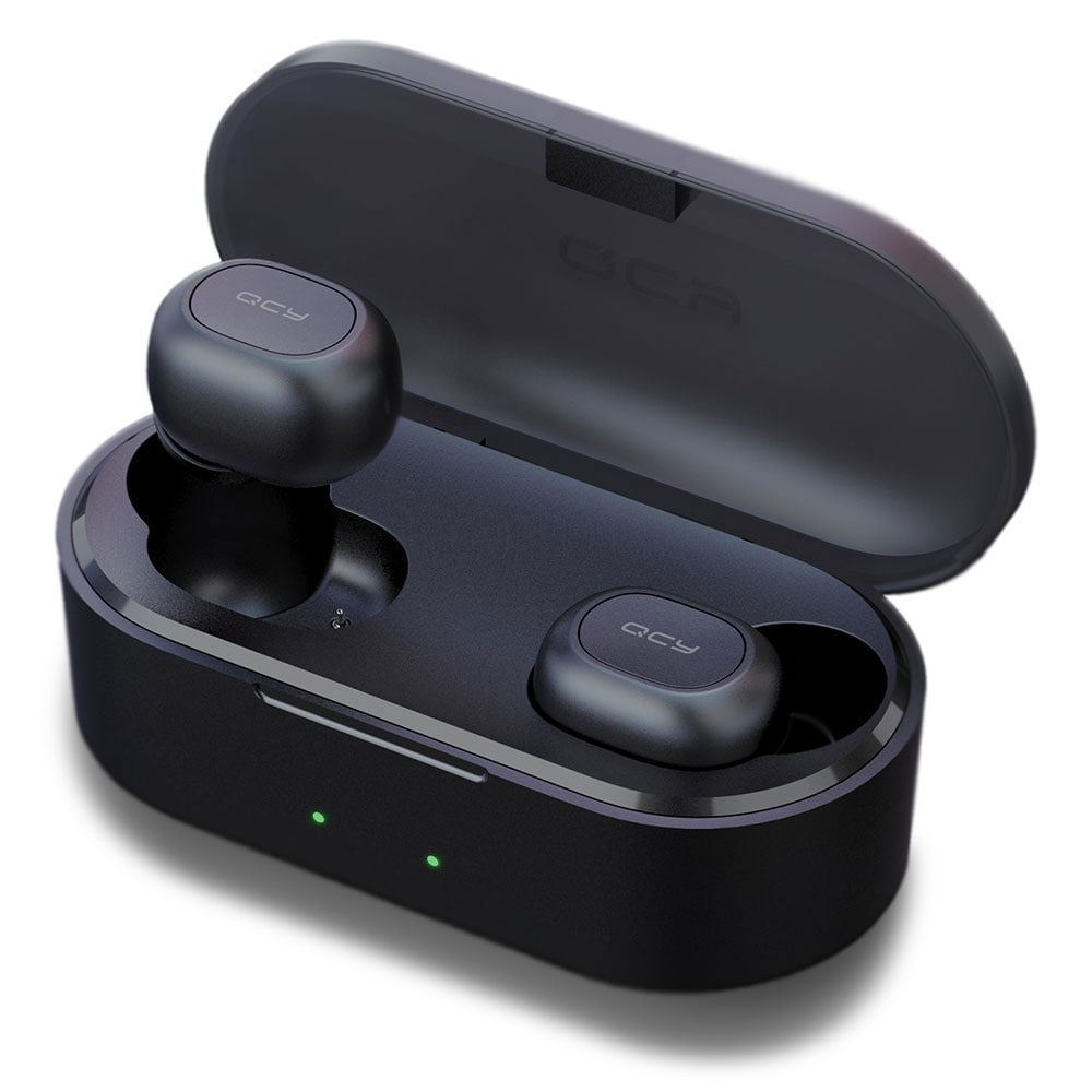 ワイヤレス充電対応 Bluetooth5.0 左右分離型ワイヤレスイヤホン QCY