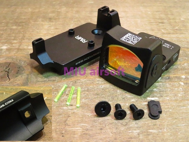 ♡♡　rmrさま専用ページ Ace1Arms RMRﾀｲﾌﾟﾄﾞｯﾄｻｲﾄ&Dueck Defenseﾀｲﾌﾟ1911用RBUｾｯﾄ BK