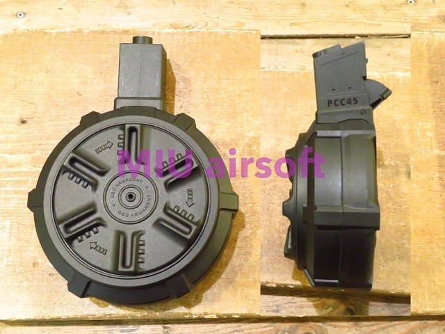 【新品】G&G PCC45 ドラムマガジン 1500R G&G PCC45 Drum Magazine | 1500R