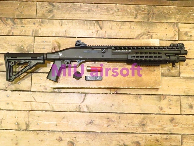 CYMA CM366 ﾍﾞﾈﾘ M3 Tac M-STOCK ｽﾎﾟｰﾂﾗｲﾝ ｼｮｯﾄｶﾞﾝ BK
