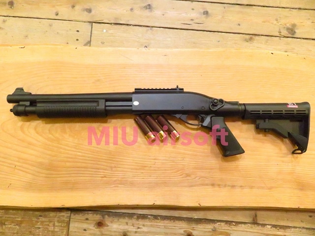 Golden Eagle M870 ｶﾞｽｼｮｯﾄｶﾞﾝ ｼｮｰﾄﾓﾃﾞﾙ Tactical BK CO2仕様