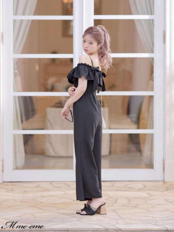 m me eme エムミーエメ ツイードミニワンピース ブラック エムミーエメツイードミニワンピース