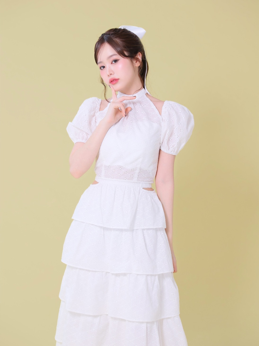トップス M me eme Tulle knit ensemble tops M me eme／Tulle knit ensemble tops(eme10386) | All Item | Mmeeme