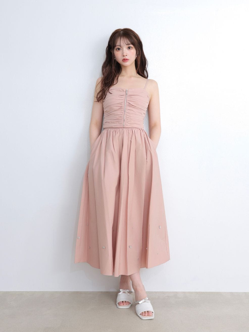 【summer SALE】Bijou volume long skirt(eme10471)
