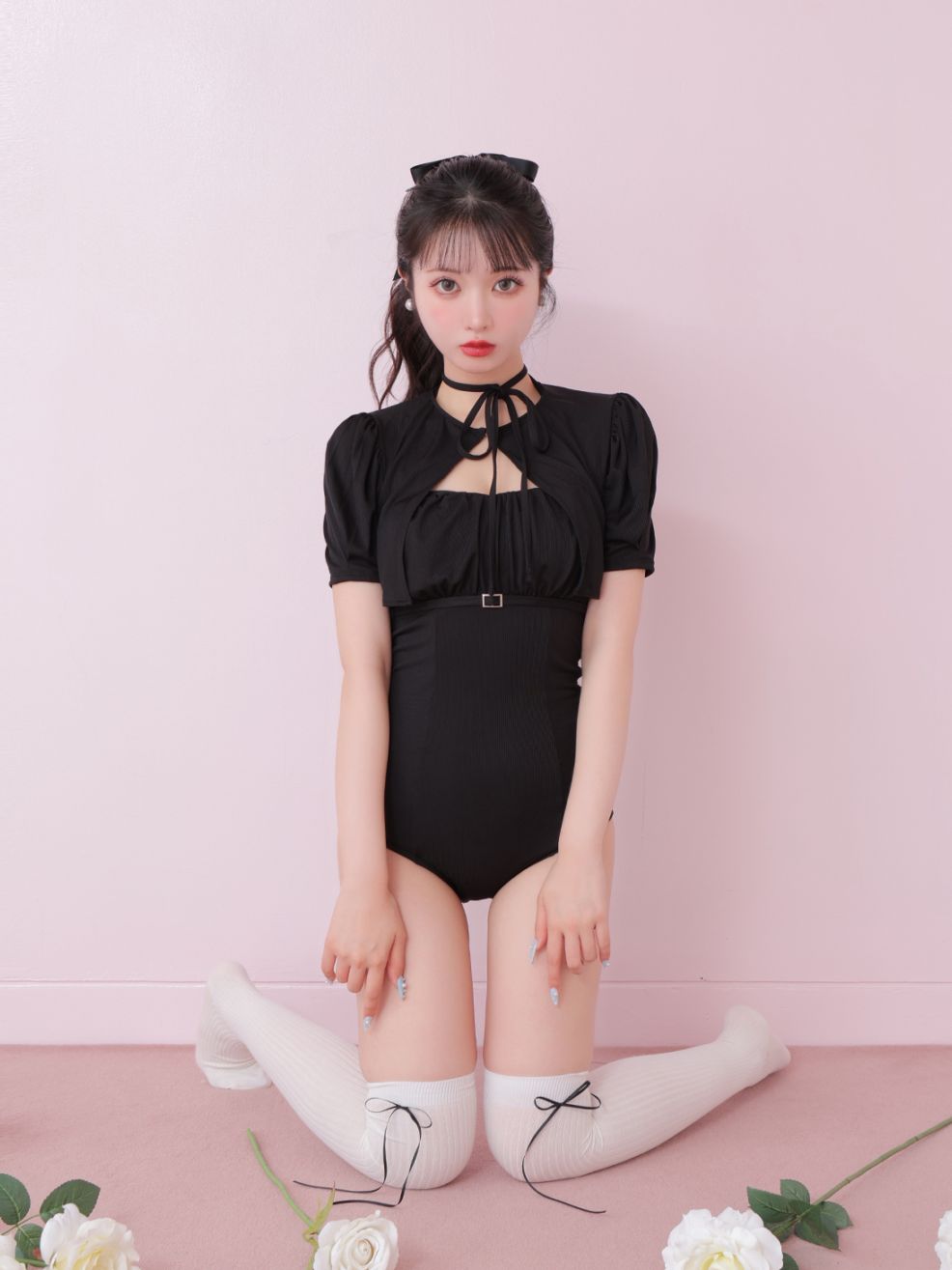 エムミーエメ　水着 M me eme／Ribbon frill border swimwear(eme10473) | All Item