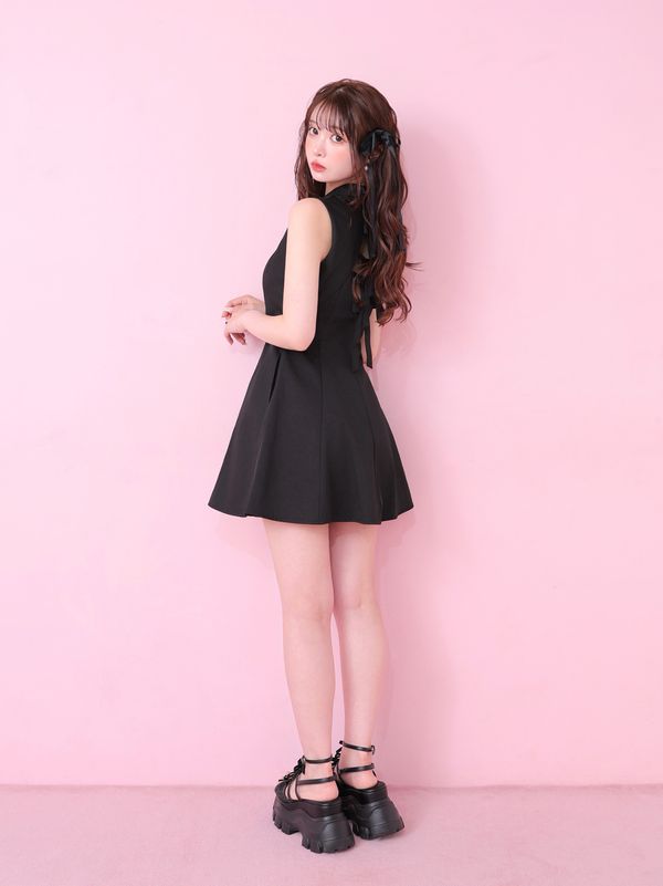 m me eme エムエメ Flower tulle mini onepiece M me eme】Flower tulle mini onepiece - メルカリ