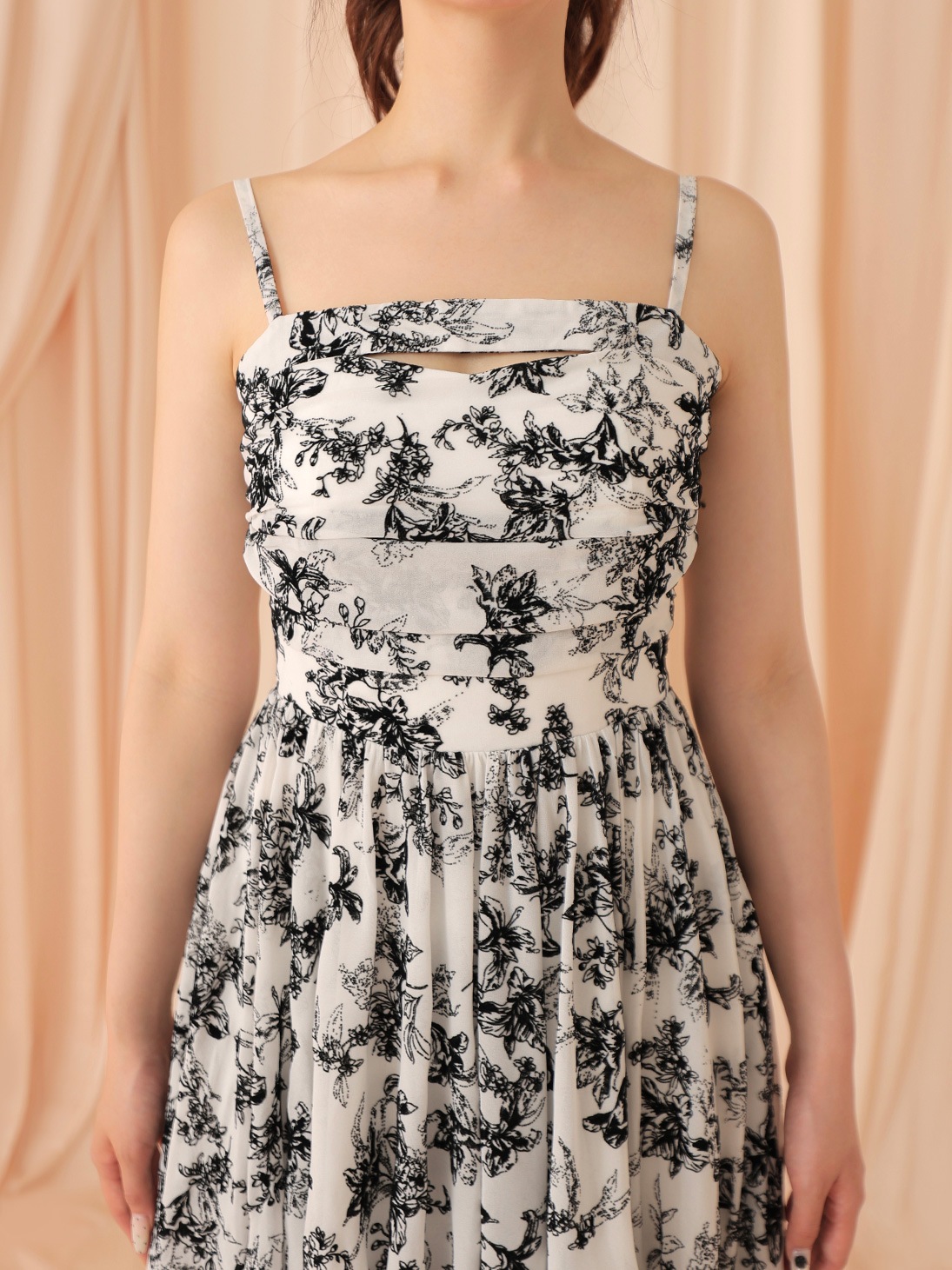 ワンピース Norika21 M me eme／【Pre Order】Flocky flower long onepiece【8月中旬