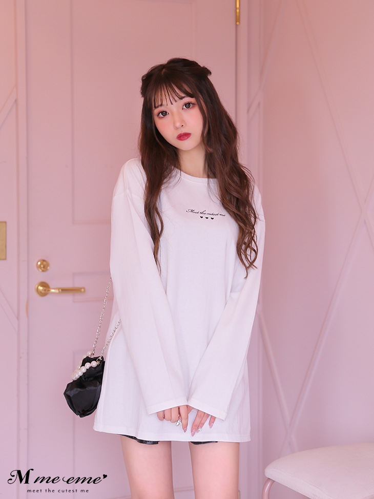 M me eme／【sale】Cutest embroidery ron t(eme10102) | All