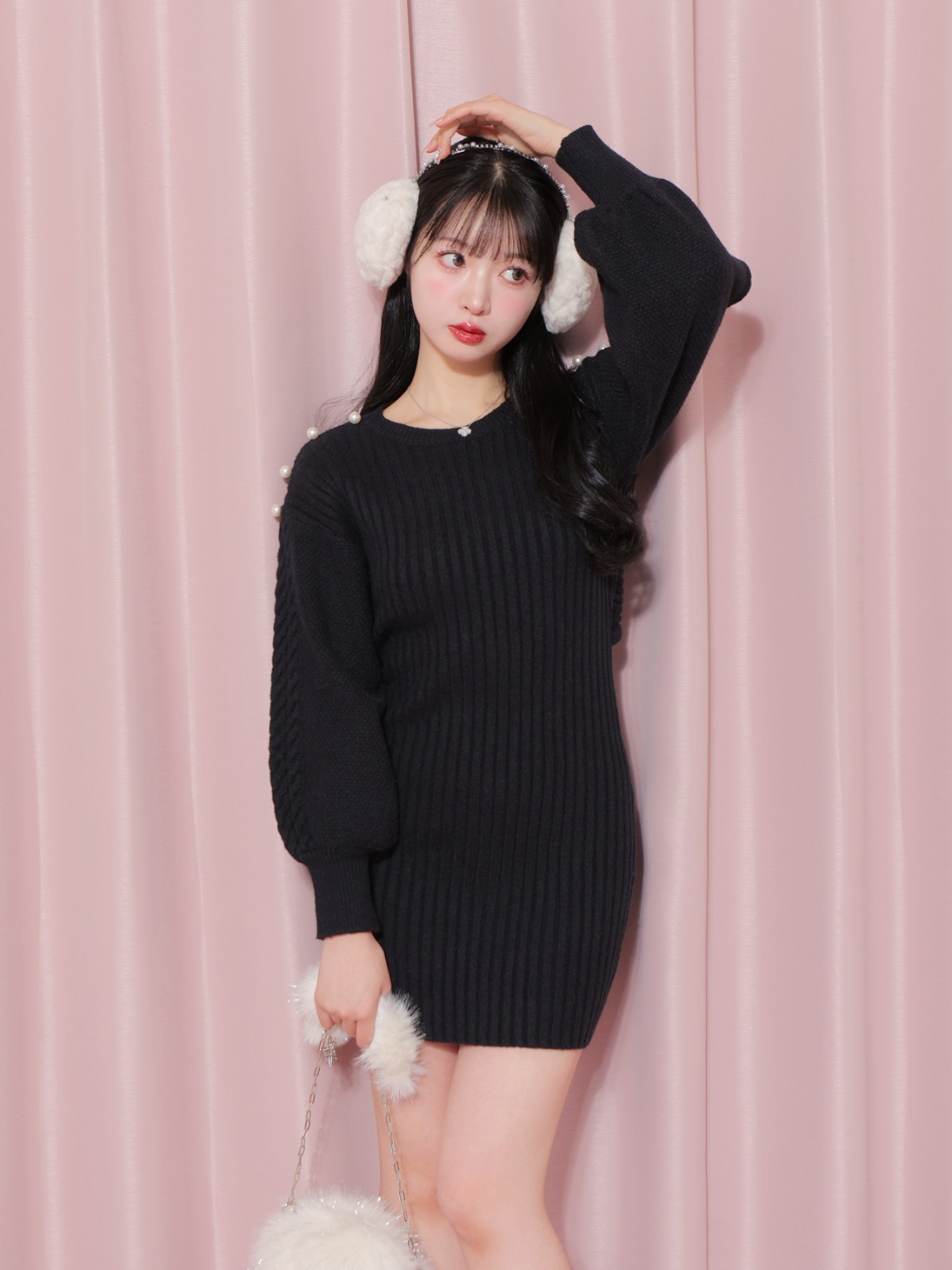 M me eme／Bijou ear maffler(eme10528) | All Item | Mmeeme