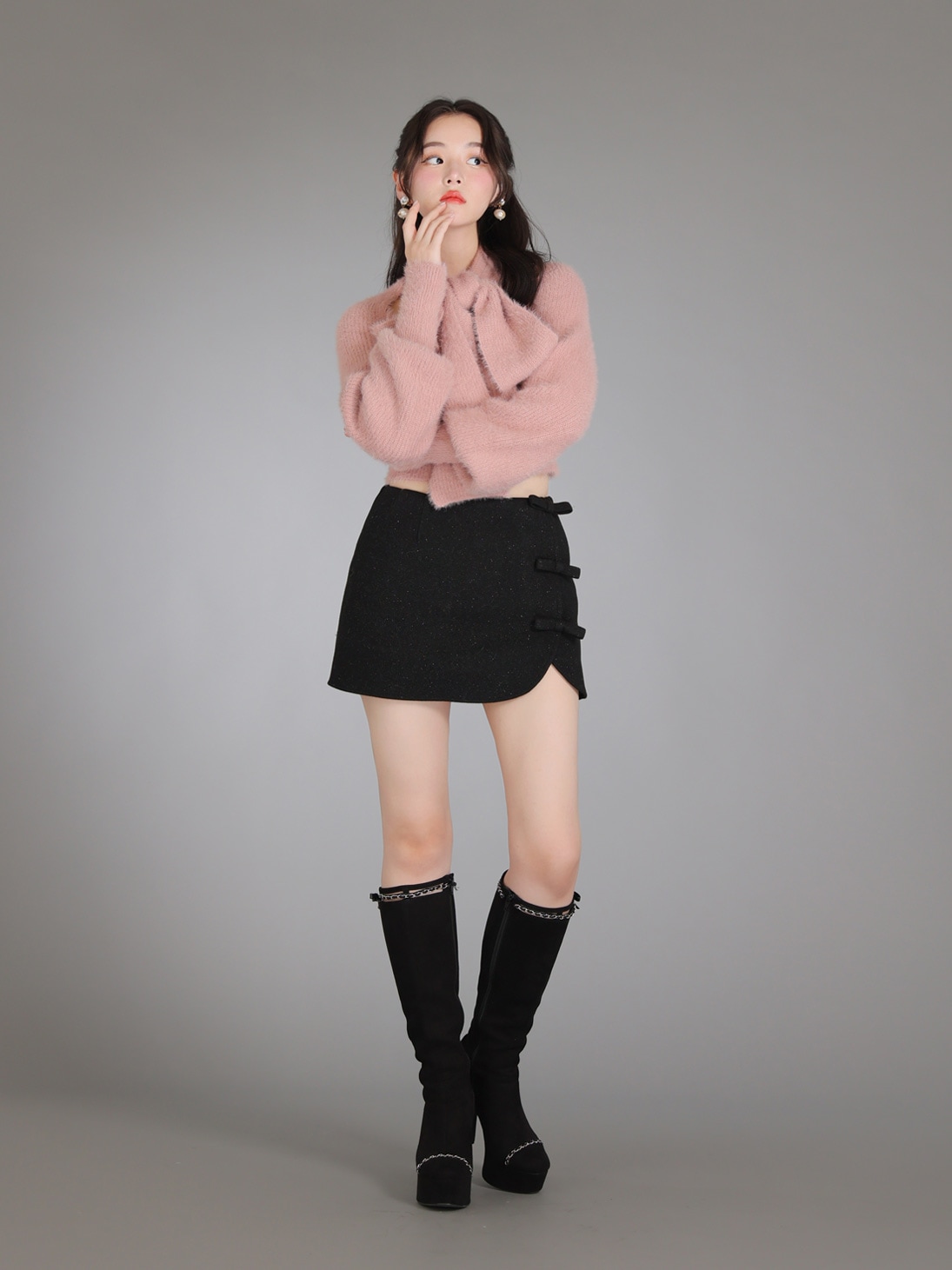 スカート m me eme Lameribbon trapizoid miniskirt M me eme/Lame ribbon trapizoid mini skirt (eme10370) | All