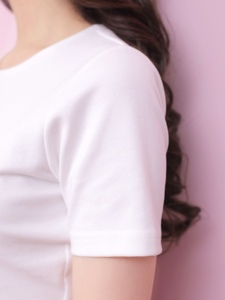 M me eme／Logo embroidered short t-shirt (eme10348) | All