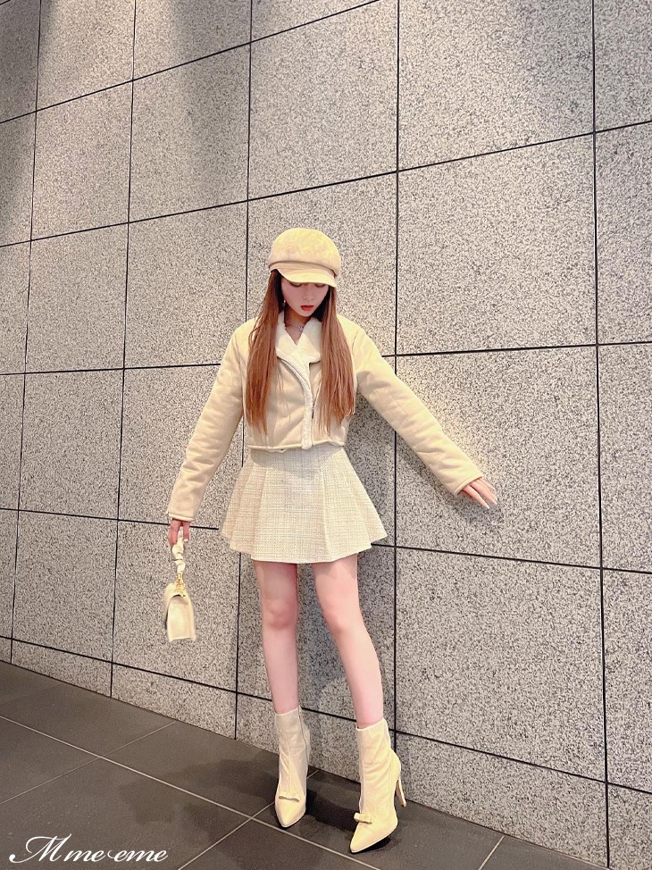 【sale】Faux fur riders jacket (eme10255)