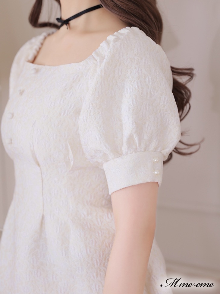 エムミーエメ　Feather check flare one piece M me eme／Feather check flare one piece(eme10363) | 0804