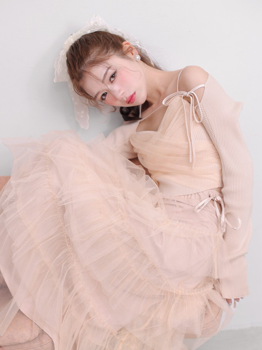 スカート Ribbon mermaid skirt AM1452 Ribbon mermaid skirt