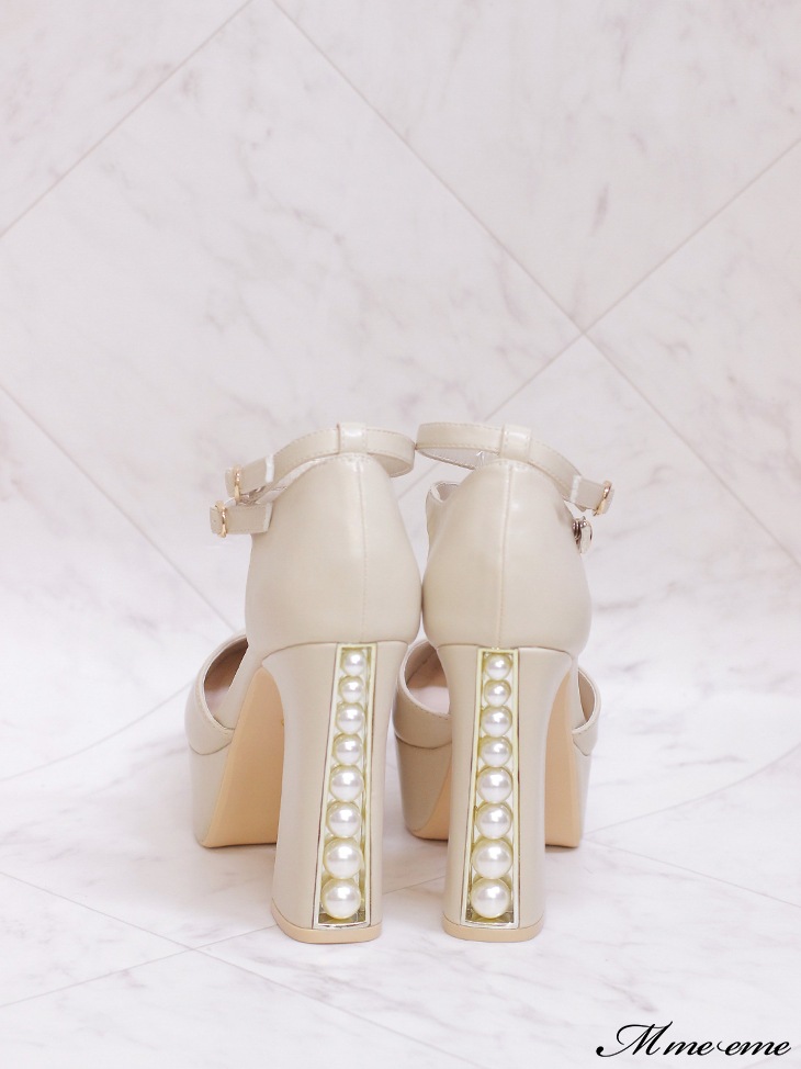 【sale】Pearl heel pumps (eme10288)