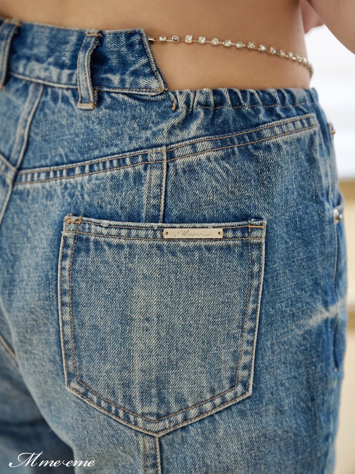 大人上品なおすすめコーデ M me eme／【sale】Waist cut straight denim (eme10315) | All パンツ
