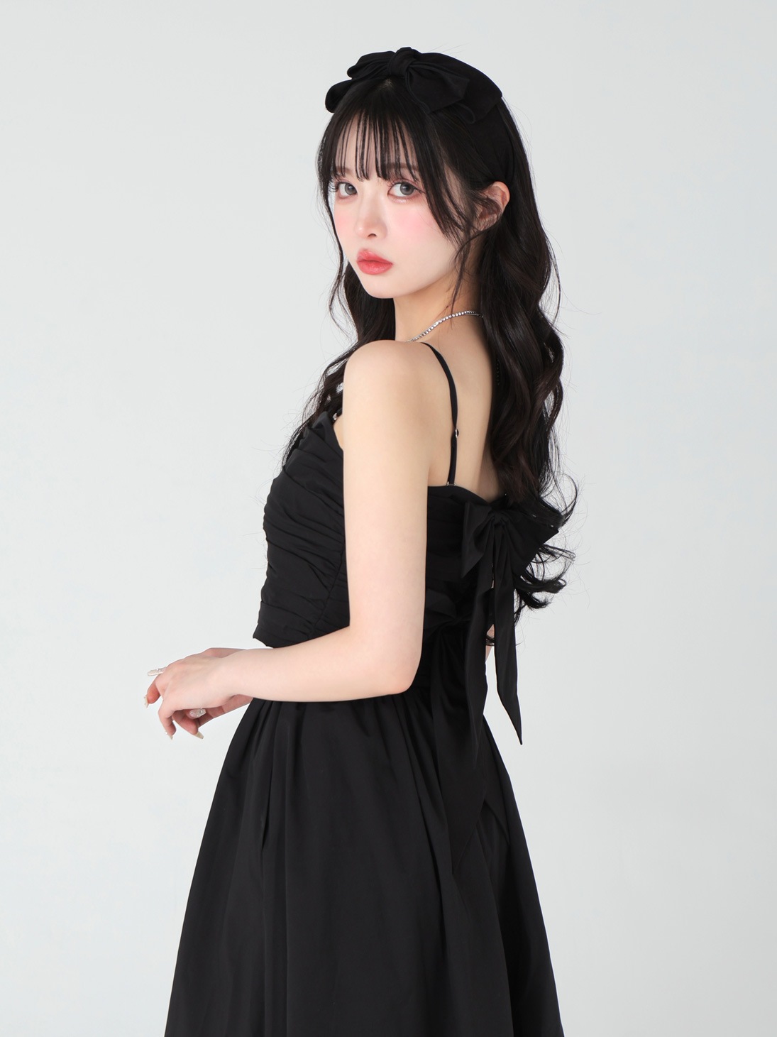 Andmary Jemma ribbon camisole ブラック　black Jemma ribbon camisole