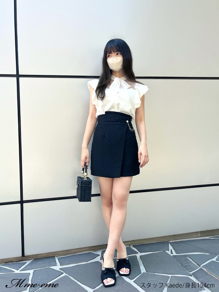 【sale】Piping ribbon blouse (eme10501)