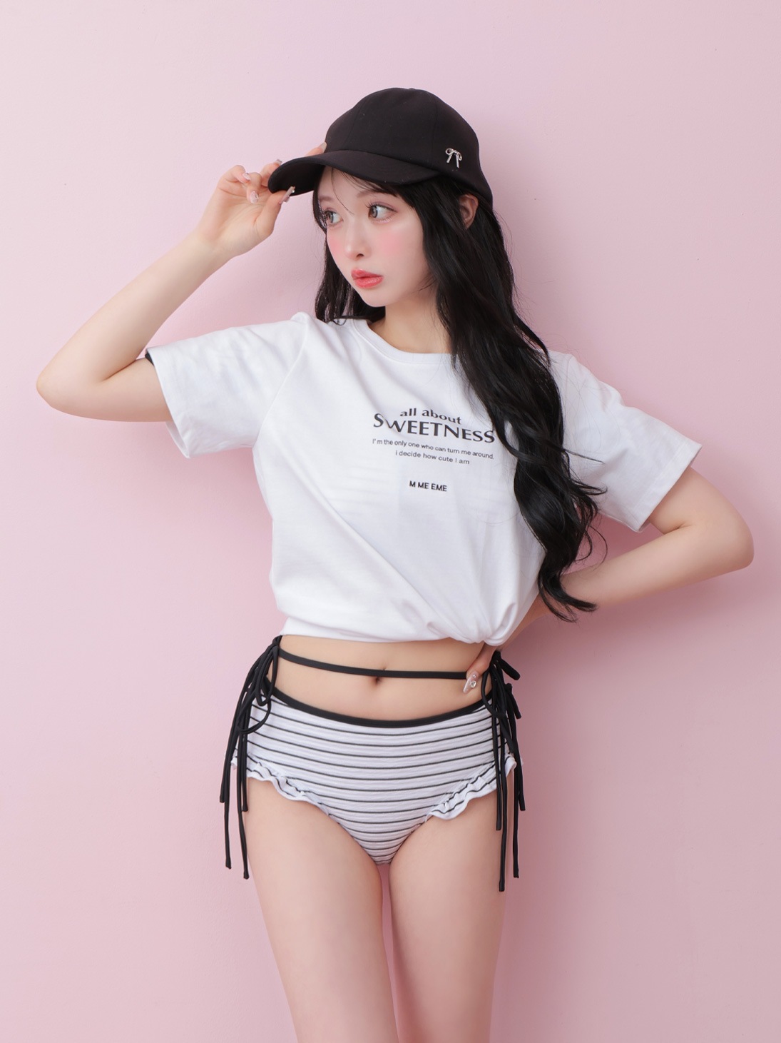 エムミーエメ　水着 M me eme／Ribbon frill border swimwear(eme10473) | All Item