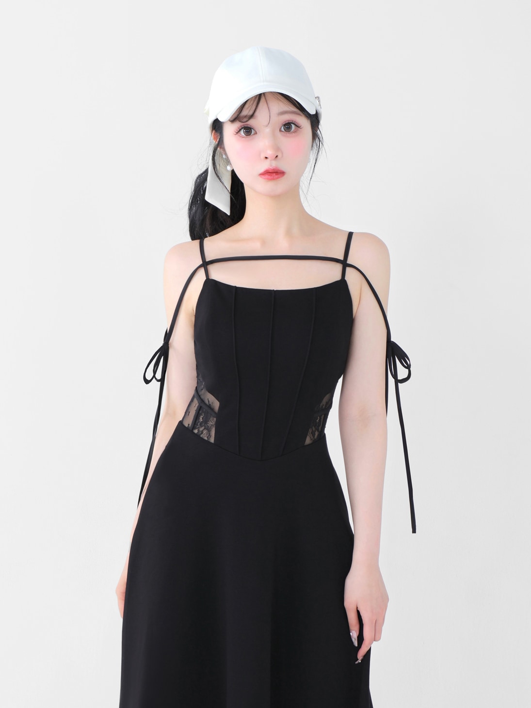 エムミーエメ Side lace smooth ribbon onepiece M me eme/Side lace smooth ribbon onepiece(eme10394) | All
