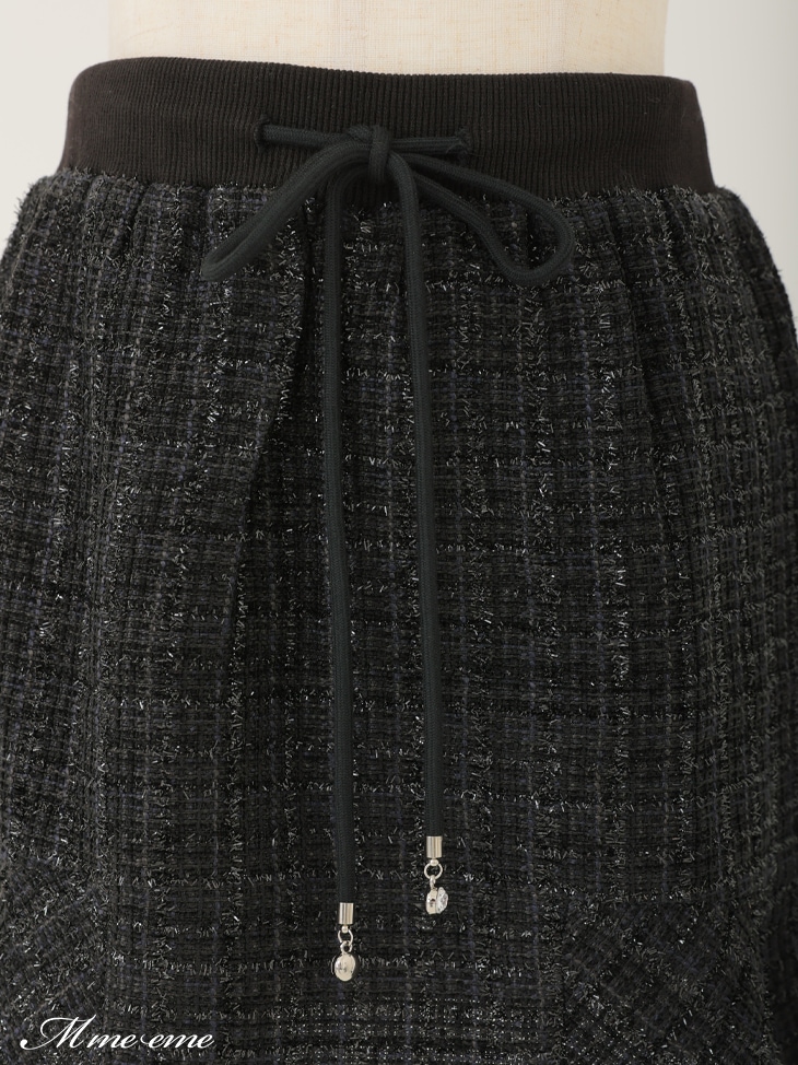 Lame tweed mini skirt (eme10421)