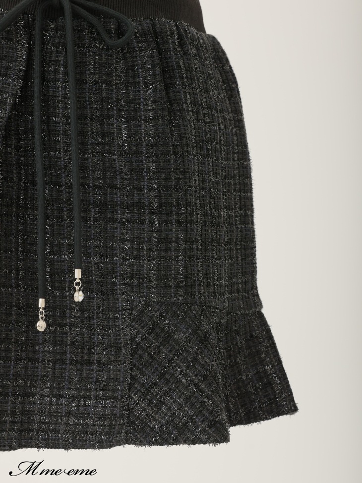 Lame tweed mini skirt (eme10421)