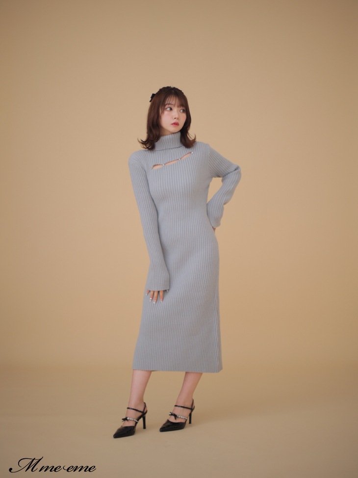 Bijou long knit dress (eme10505)