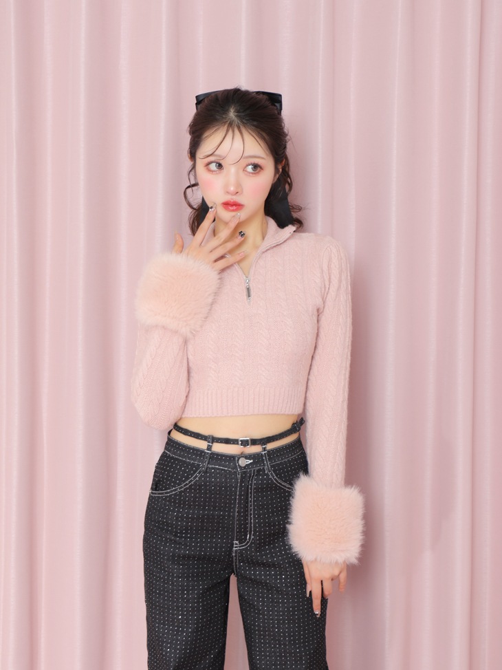 mmeeme エムミーエメ　ホワイトファーコート M me eme／Ribbon fake fur coat(eme10374) | 2024AW ITEM | Mmeeme