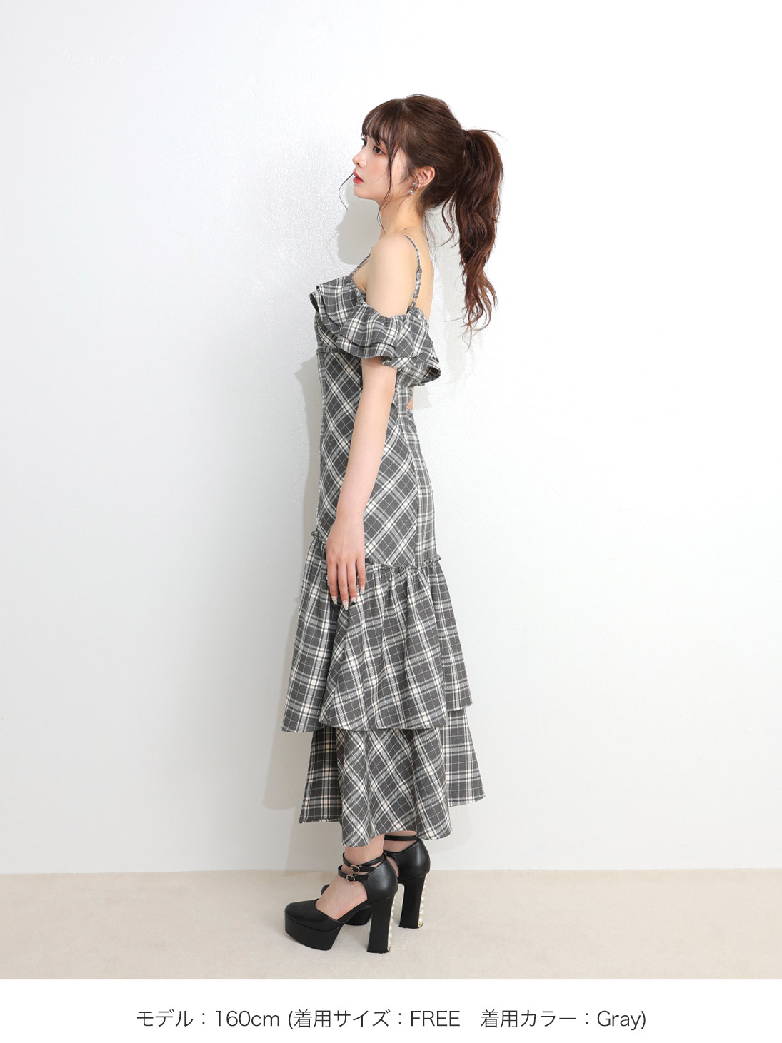 即購入可♡Bijou collar ribbon onepiece エムミーエメ M me eme／Big ribbon flare knit onepiece(eme10527) | All