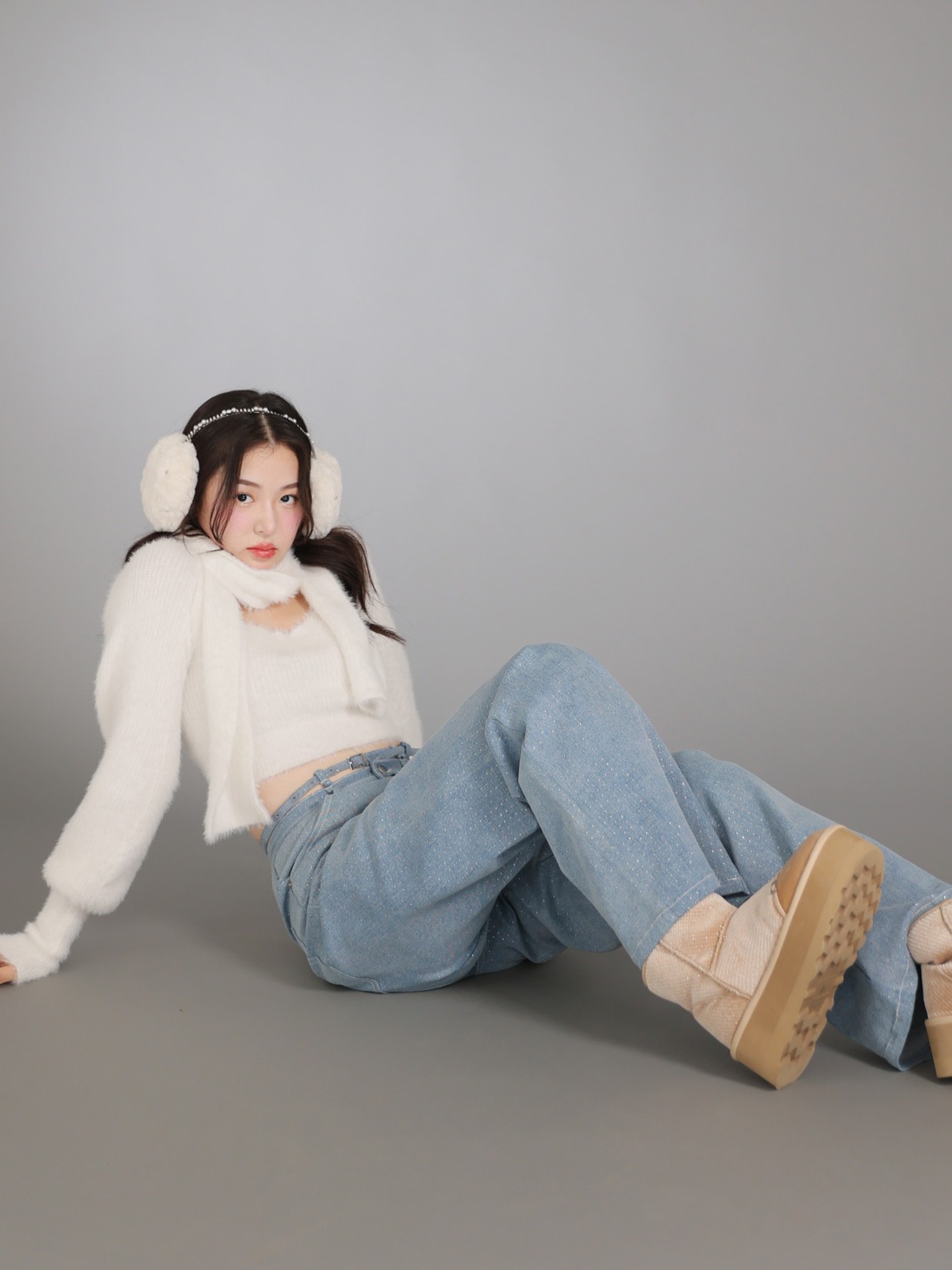 パンツ Ribbon bleach flare denim M me eme M me eme／Ribbon bleach flare denim(eme10711) | All Item