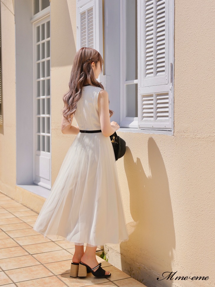 エムミーエメ ロービングチェックフェザーミニワンピース