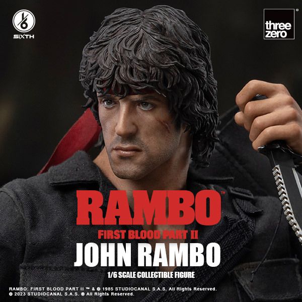 Threezero 1/6 ランボー 怒りの脱出 ジョン ランボー 未開封新品 3Z0328 Rambo First Blood シルヴェスター スタローン