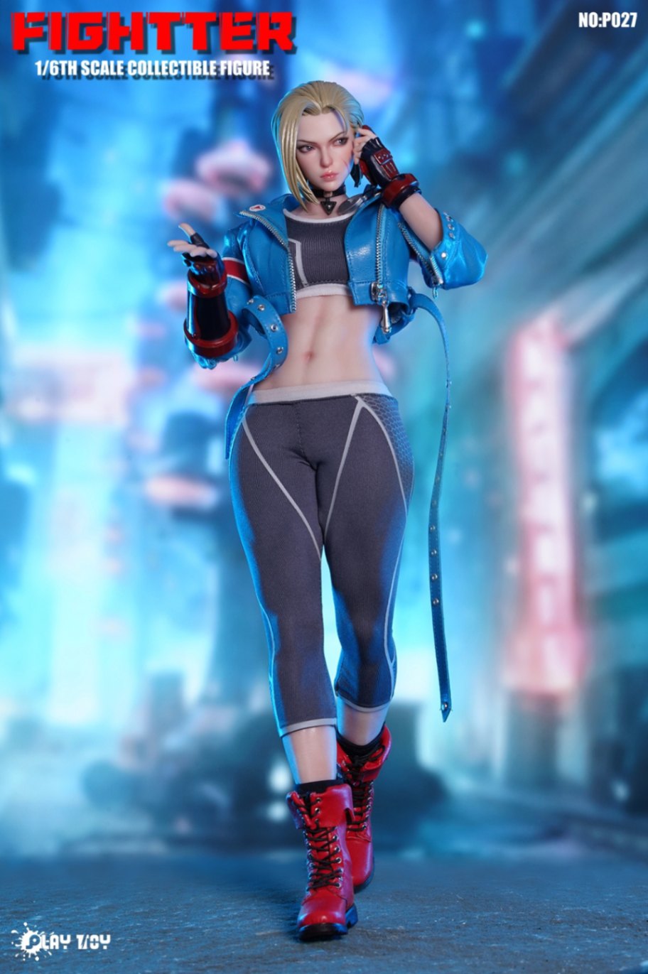 PLAY TOY 1/6 フィーメイル ファイター グリーン版 P020-A PLAY TOY 1/6 フィーメイル ファイター グリーン.Ver 未開封新品