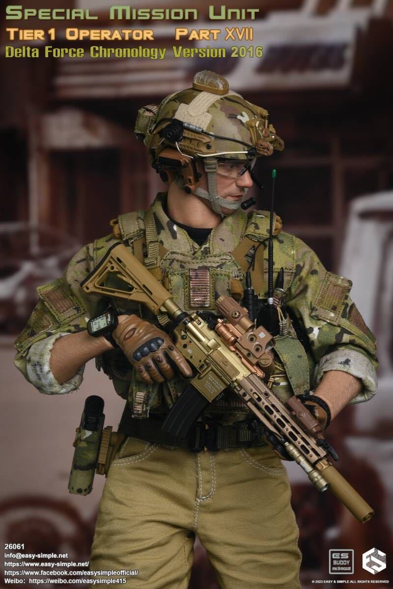 Easy&Simple 1/6 SMU Tier1 Operator Part XVII Delta Force Chronology Version 2016 未開封新品 26061