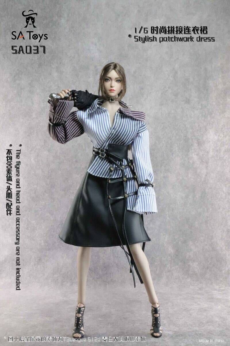 SAtoys 1/6 女性 ドレス パッチワークドレス 美人 未開封新品 SA037