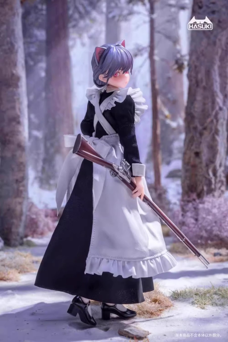 予約 HASUKI 1/12 Pocket Artシリーズ メイド銃士 FKEY PA010 Maid Gunner FKEY Action Figure アクションフィギュア