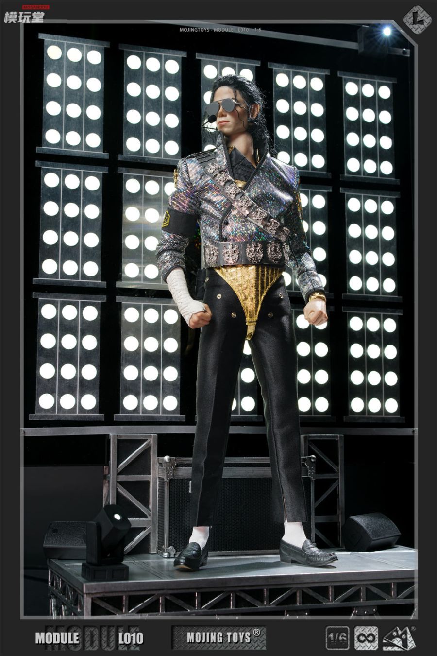 予約 mOjingToys 1/6 モジュールシリーズ MJ デンジャラス・ツアー ジオラマベース ライトアップ機能あり L010 MJ Dangerous Tour Diorama Base