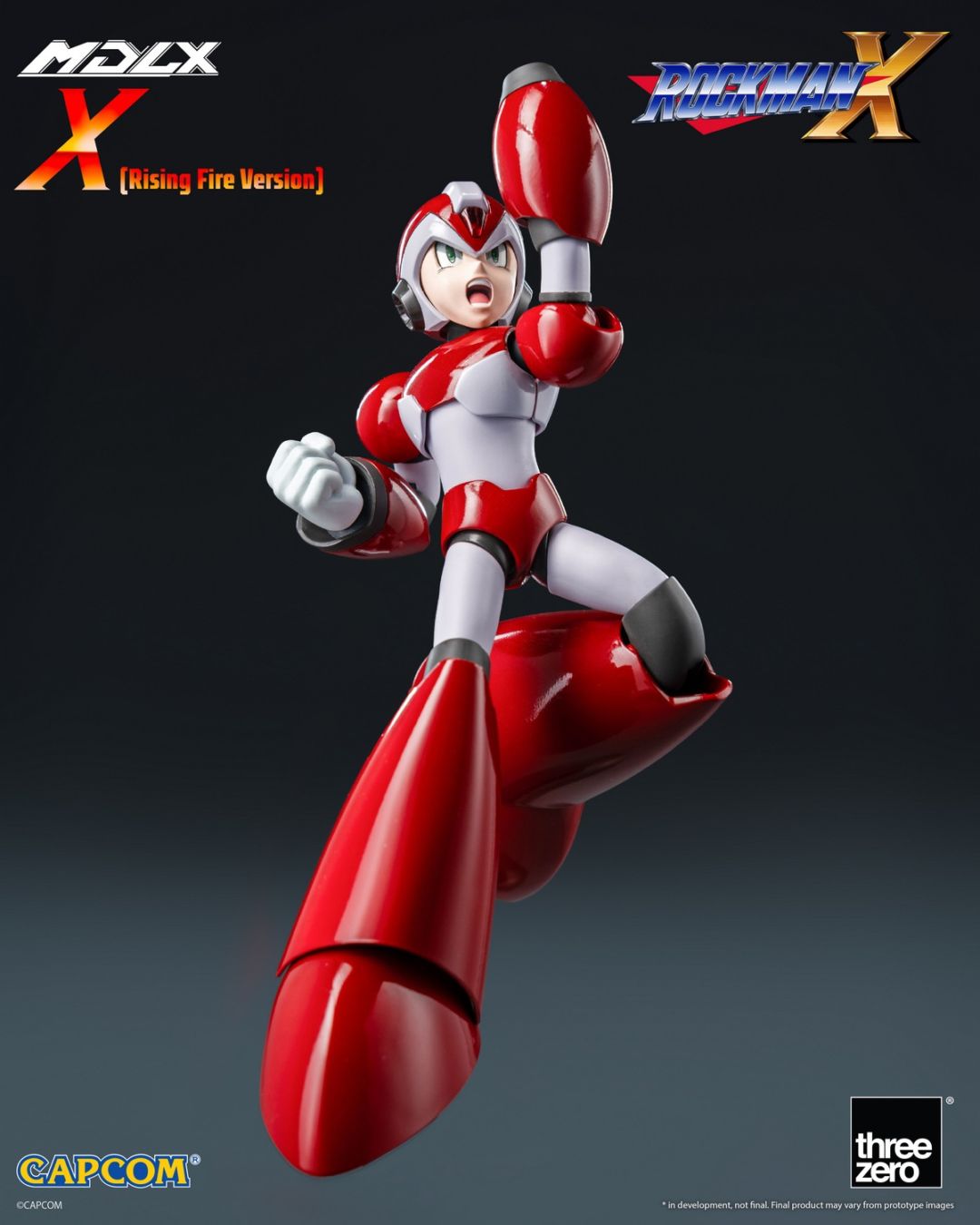 予約 threezero MDLX 『ロックマン X』 エックス（ライジングファイア） 3Z0576 IRockman X / Mega Man X (Rising Fire Version) Action Figure アクション フィギュア