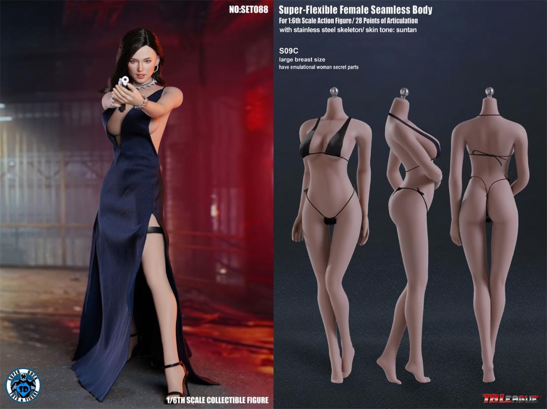 SUPER DUCK 1/6 セクシー CIA エージェント コスチュームセット フルセット TBLeague S09C 素体付き SET088 Sexy CIA Agent
