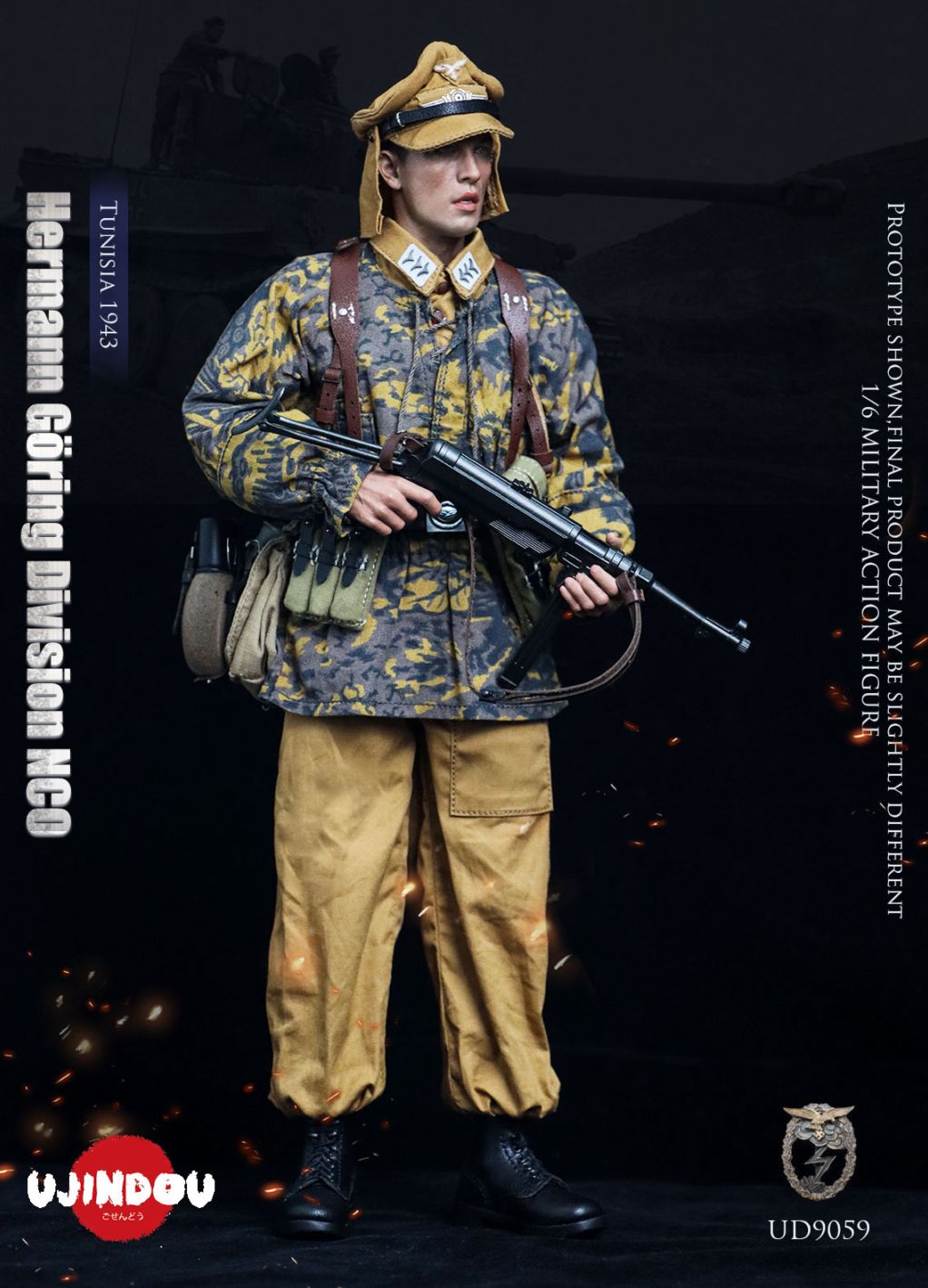 予約 UJINDOU 1/6 WWII ドイツ軍 ヘルマン・ゲーリング師団（1943年