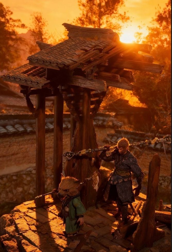 予約 mOjingToys 1/12 『モジュール シリーズ』 溯垣 残欠の山門 古風ジオラマ S007 Module Series - 「Su Yuan」Remnants of the Ancient Gate Diorama