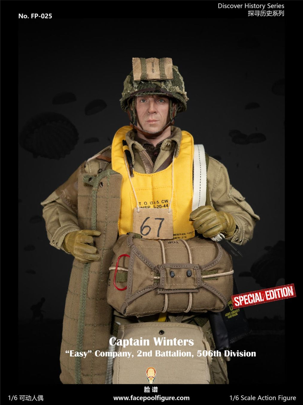 予約 Facepoolfigure 1/6 キャプテン・ウィンターズ FP-025A 通常版 / FP-025B スペシャル版 Discover History Series - Captain Winters “Easy”Company，2nd Battalion，506th Division Standard Edition / Special Edition Collectible Action Figure コレクティブル アクション フィギュア
