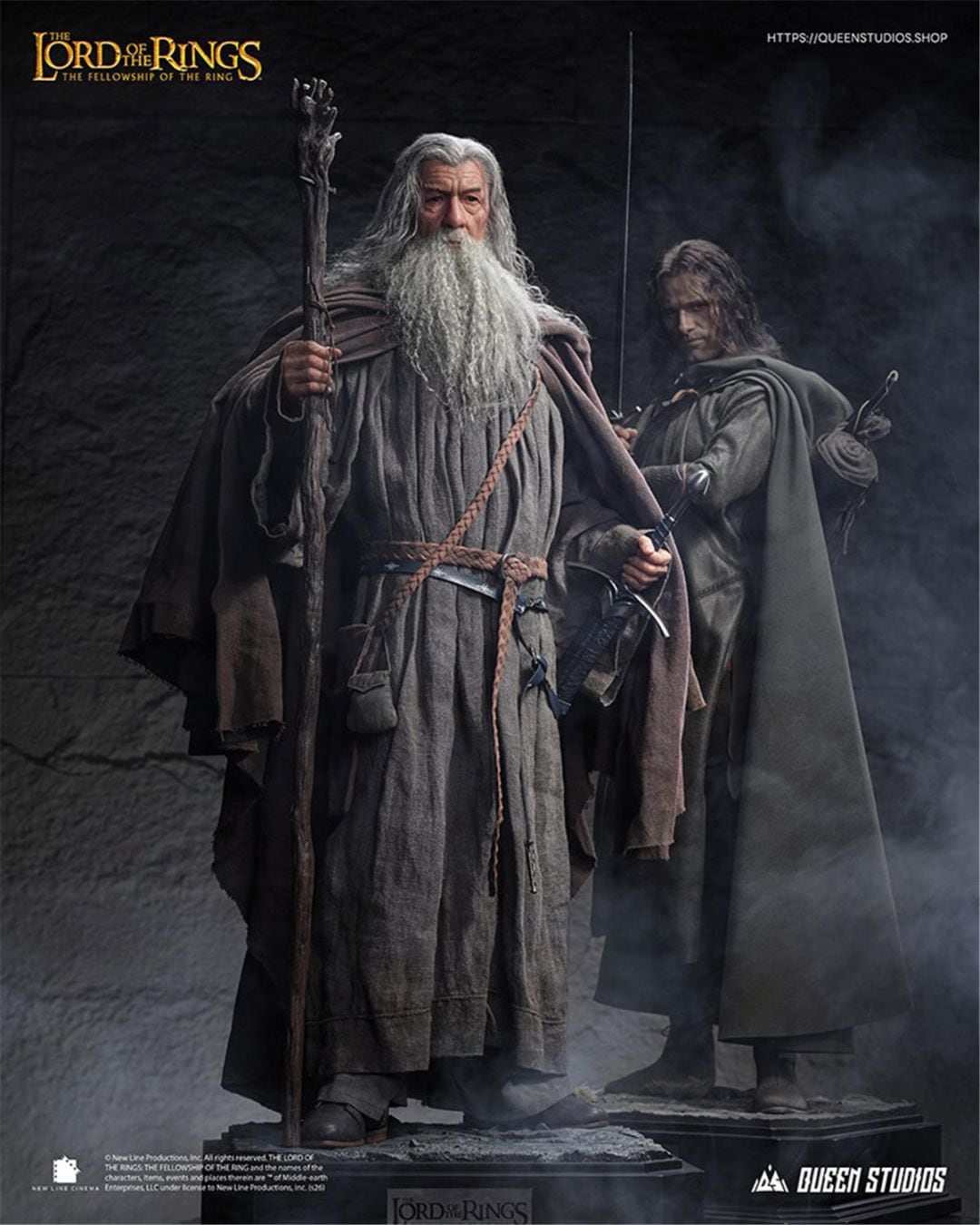 予約 Queen Studios 1/3 『ロード・オブ・ザ・リング/旅の仲間』 ガンダルフ The Lord of the Rings: The Fellowship of the Ring - Gandalf Statue スタチュー