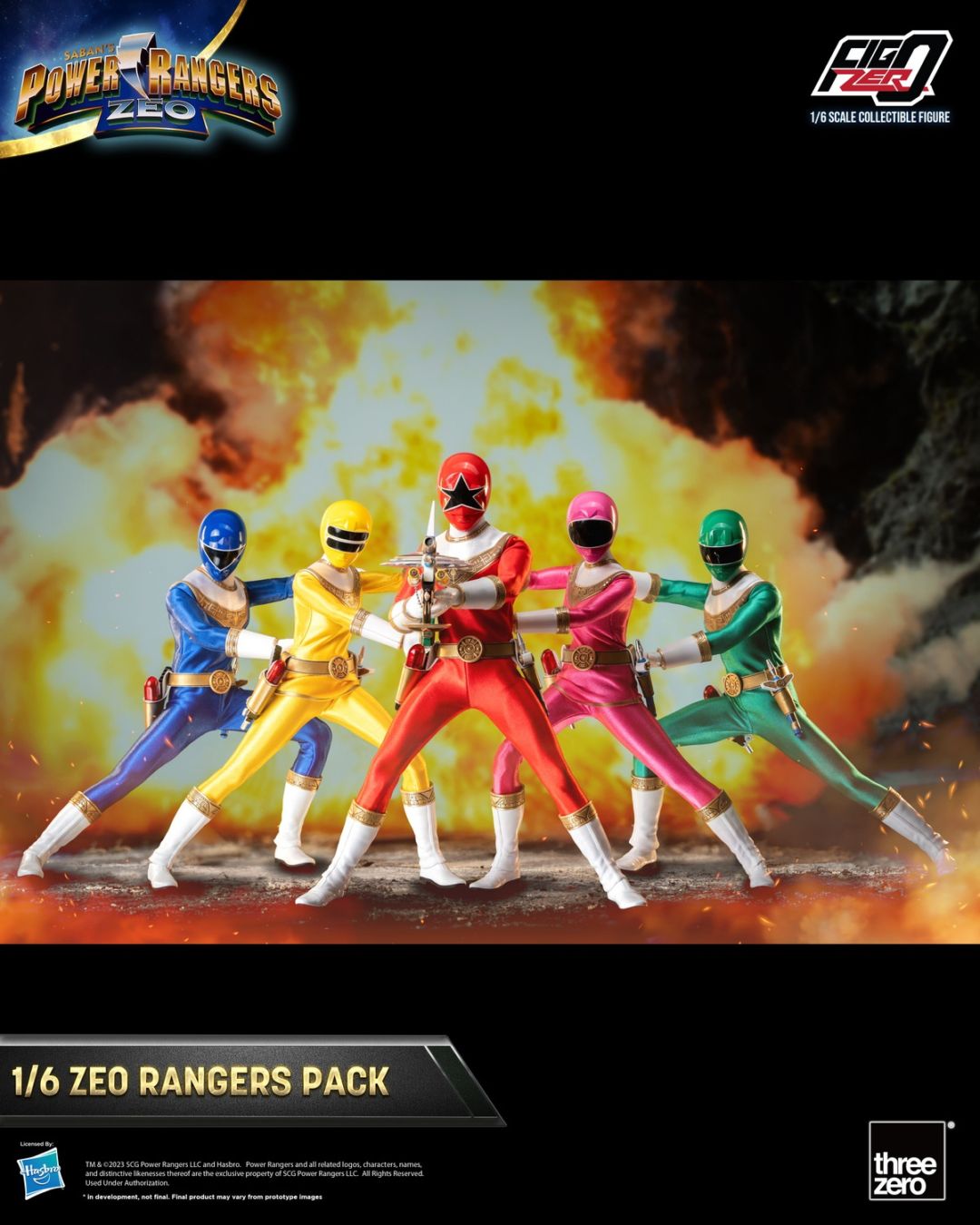 予約 threezero 1/6 フィグゼロ 『パワーレンジャー・ジオ』 レンジャー 5体セット 3Z0762 Power Rangers Zeo - Rangers Pack Collectible Action Figure コレクティブル アクション フィギュア