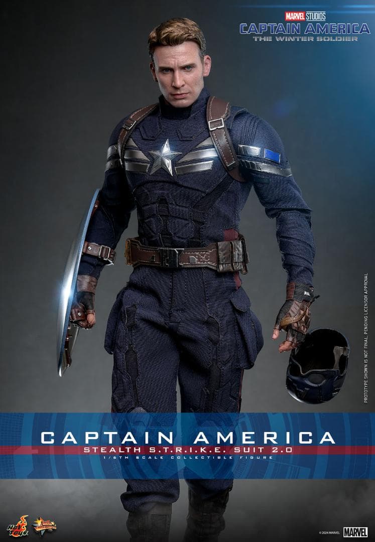 ホットトイズ　キャプテン・アメリカ(ステルス・スーツ版) ホットトイズ 1/6 ウィンター・ソルジャー キャプテン・アメリカ
