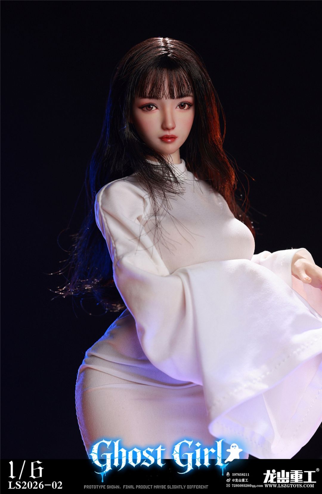 予約 龍山重工 1/6 ゴーストガール ルナ（コスプレ版） LS2026-02 Ghost Girl Luna (Cosplay Version) Collectible Action Figure コレクティブル アクション フィギュア Longshan Heavy Industry