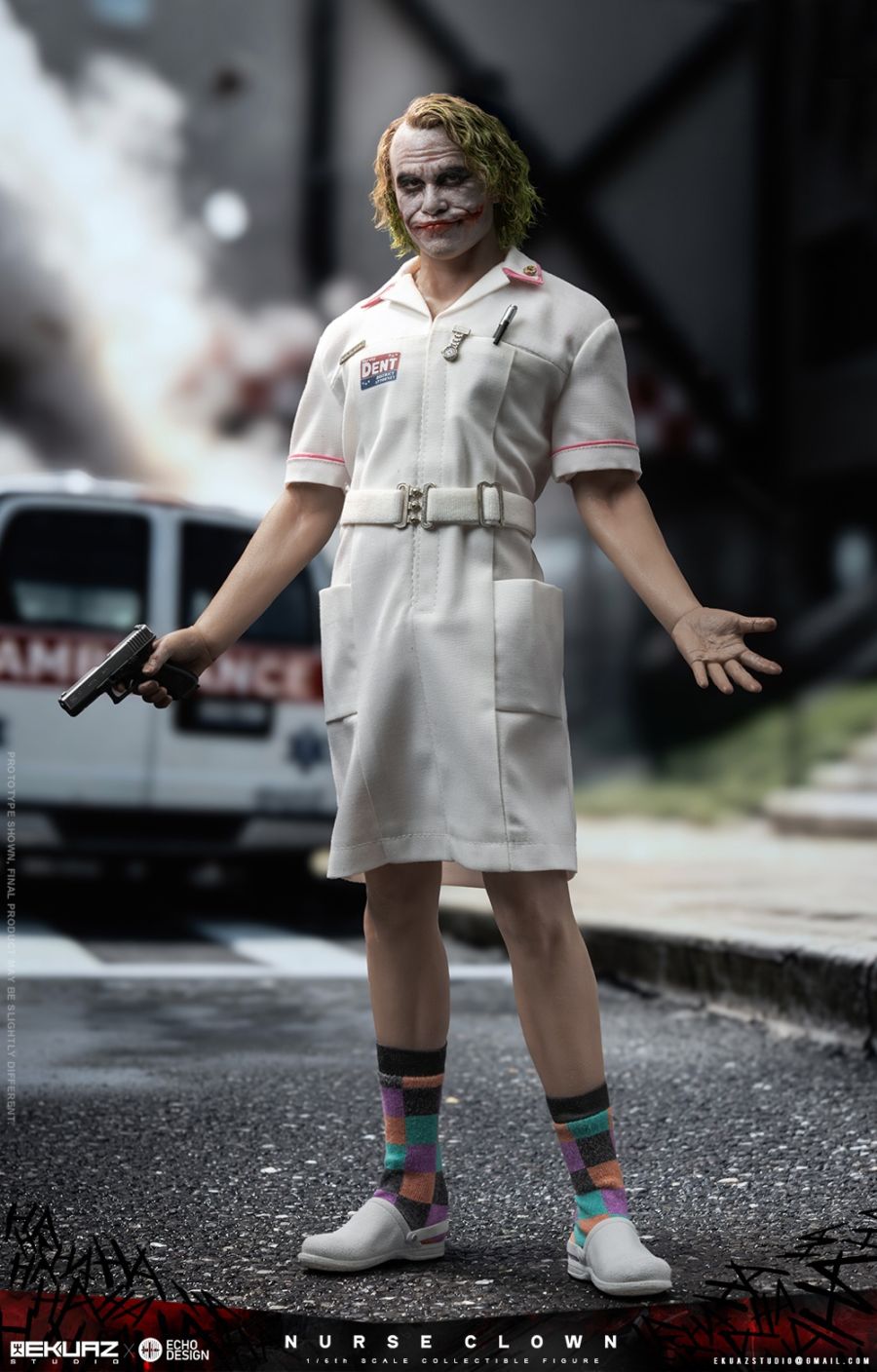 予約 EKUAZ STUDIO x ECHO DESIGN 1/6 ナース・クラウン EKS014 Nurse Clown Collectible Action Figure コレクティブル アクション フィギュア